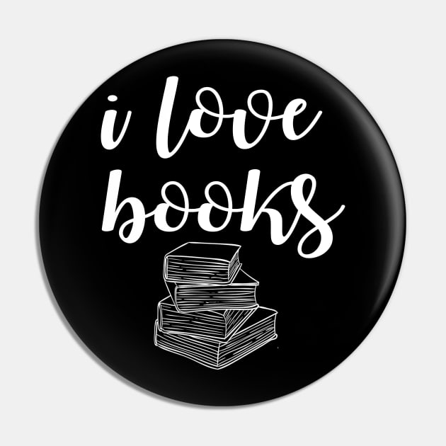 I Love Books Pin by lonway