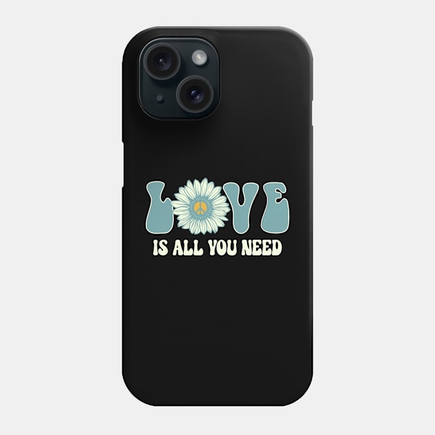 Love Is All You Need Peace Sign Phone Case by ssflower