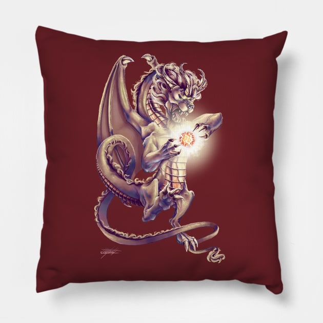 Spell - Manticore Dragon Pillow by Indi Martin