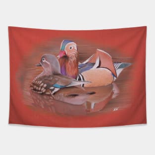 Mandarin Ducks Tapestry