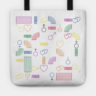 PRIDE PATTERN LGBT COMMUNITY Tote