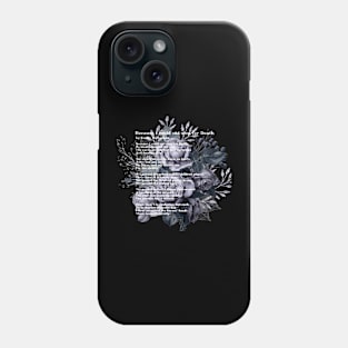 Because I could not stop for Death (by Emily Dickinson) Phone Case