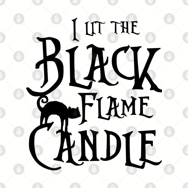 Black Flame Candle by Summyjaye