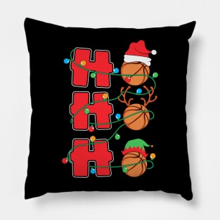 Ho Ho Ho Basketball Christmas Gift Pillow