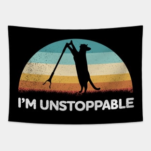 Cat Says Im Unstoppable Tapestry