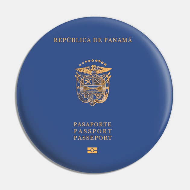 Panama passport Pin by Travellers