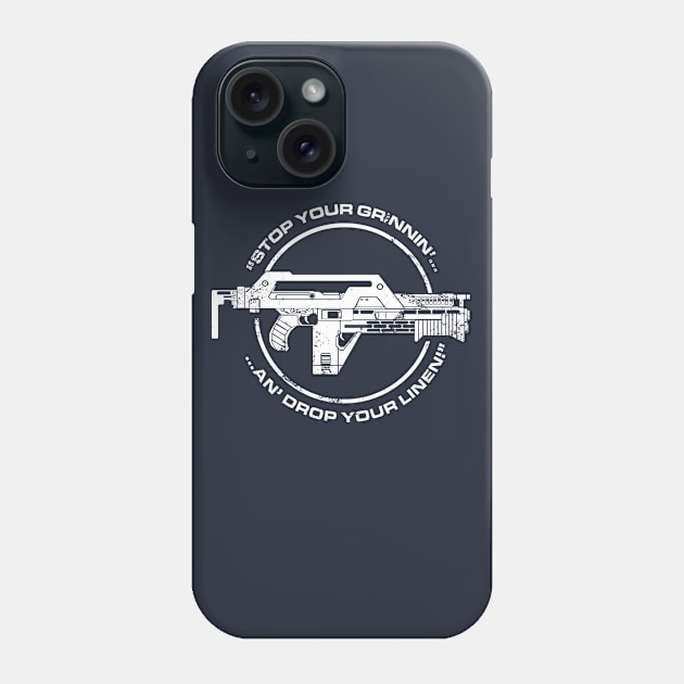 Aliens: Stop Your Grinnin' an Drop Your Linen Phone Case by Evarcha