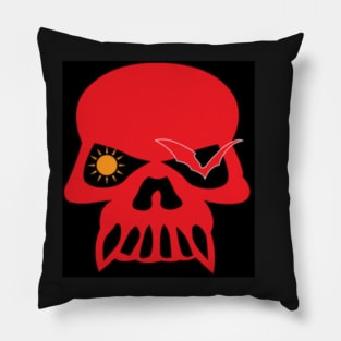 Skull Logo My Haunted Life Too Pillow