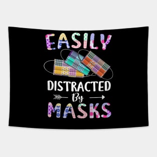 Easily Distracted By Masks Tapestry