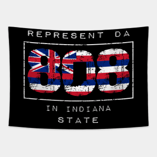 Rep Da 808 in Indiana State by Hawaii Nei All Day Tapestry