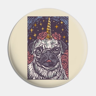 Pug Unicorn Pin