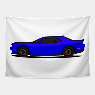 HELLCAT SIDE DARK-BLUE Tapestry