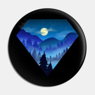 Forest night Pin