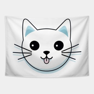 White Kitty Tapestry