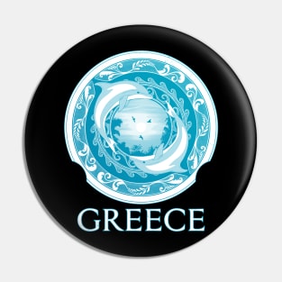 Greek dolphin twins Pin