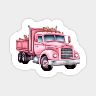 Pink Truck Magnet