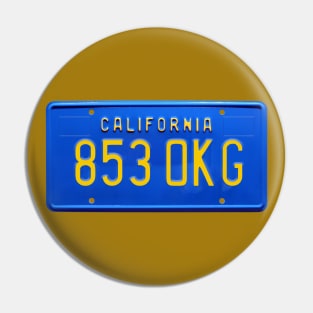 James Rockford's license plate in the Rockford Files Pin