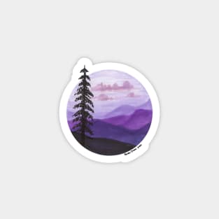 Purple Mountains Magnet