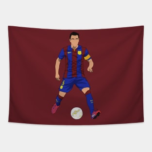 Xavi Hernandez Barcelona Tapestry