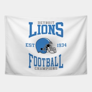 Detroit Lions Football Champions Tapestry