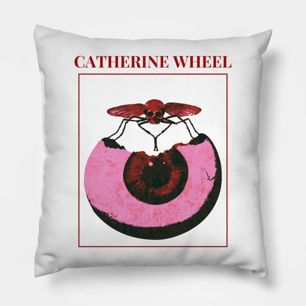 Catherine Wheel - Eyeball - Tribute Design Pillow by Vortexspace