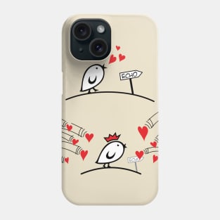 Comic Birds - Tweetlercools - LOVE ECHO 1 Phone Case