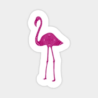 Flamingo Zentangle Magnet