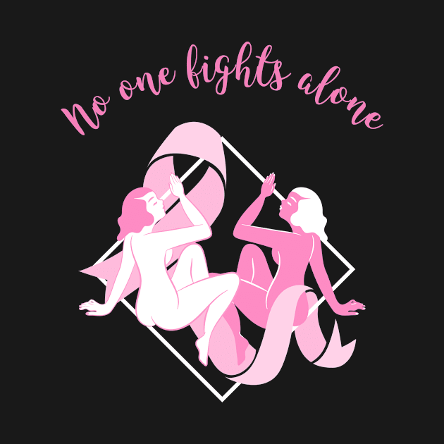 NO ONE FIGHTS ALONE by CANVAZSHOP