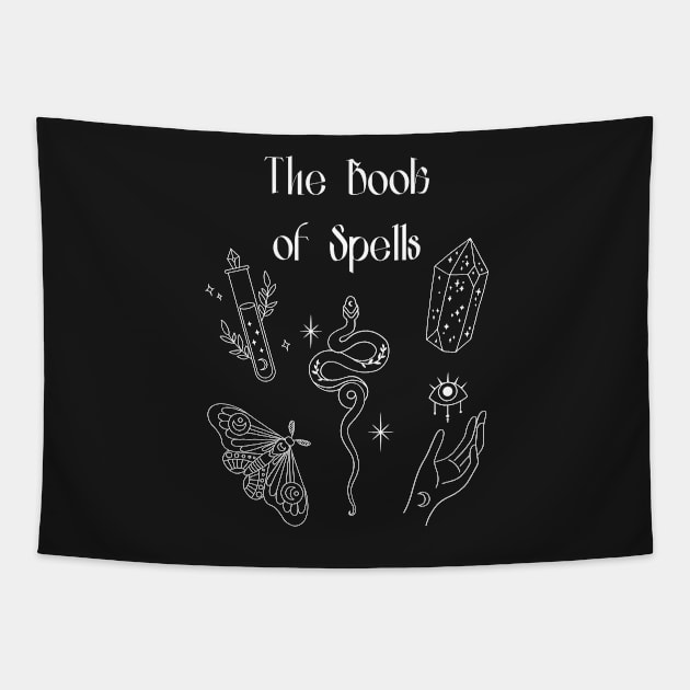 The Book of Spells Tapestry by disturbingwonderland