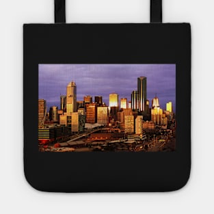 Melbourne at sunset, from Docklands Tote