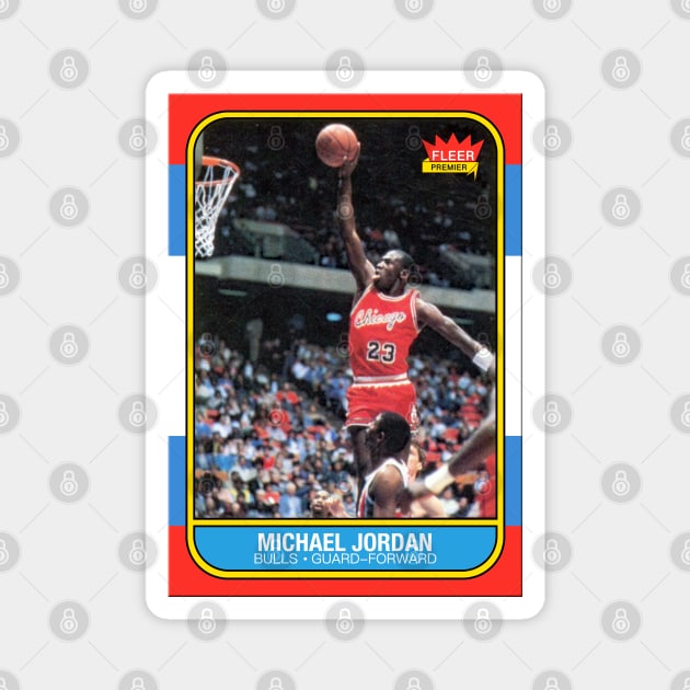 Michael Jordan Fleer '86 Card Magnet by ParaholiX