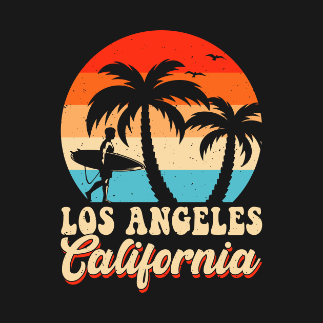 Los Angeles California T Shirt For Women Men by QueenTees