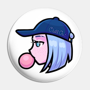 Chill Out - Bubblegum Girl Pin