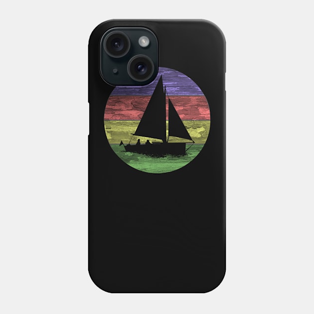 Cool Sailing Boat, Boat Owner Gift Idea, Sailboat Phone Case by Jakavonis