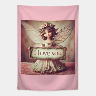 Valentine I Love You Pixie Fairy Tapestry