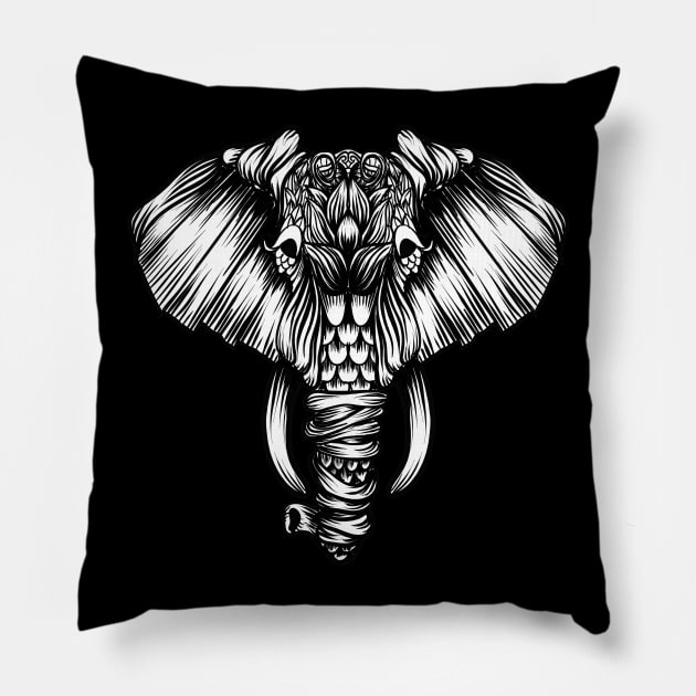 elephant Pillow by fakeface