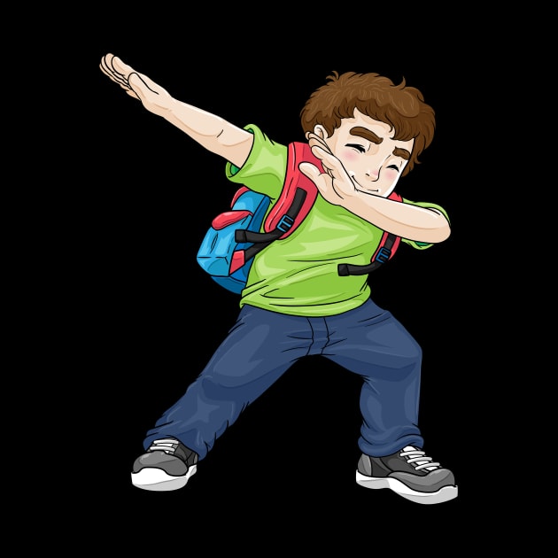 Funny Dabbing Boy School Shirt first day of school by ELFEINHALB