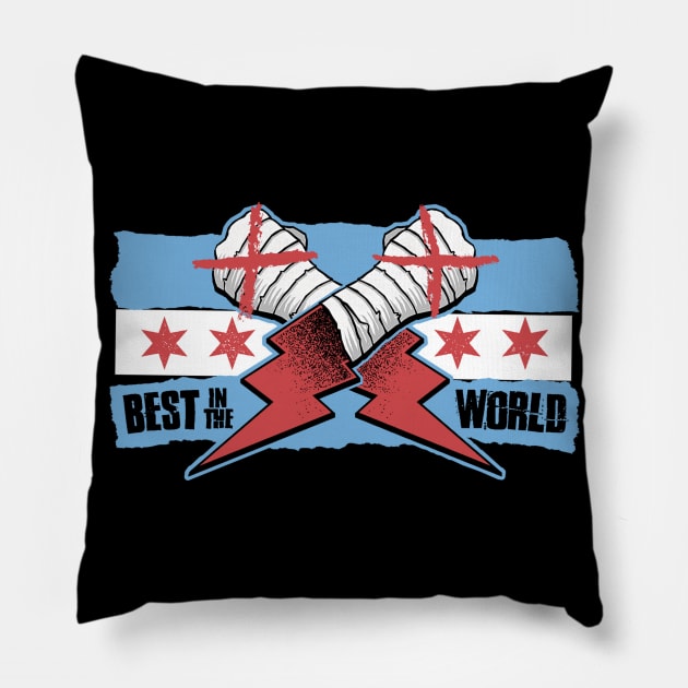 Best In The World Pillow by Artist Club