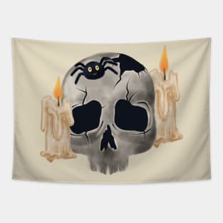 ,skull Halloween theme Tapestry