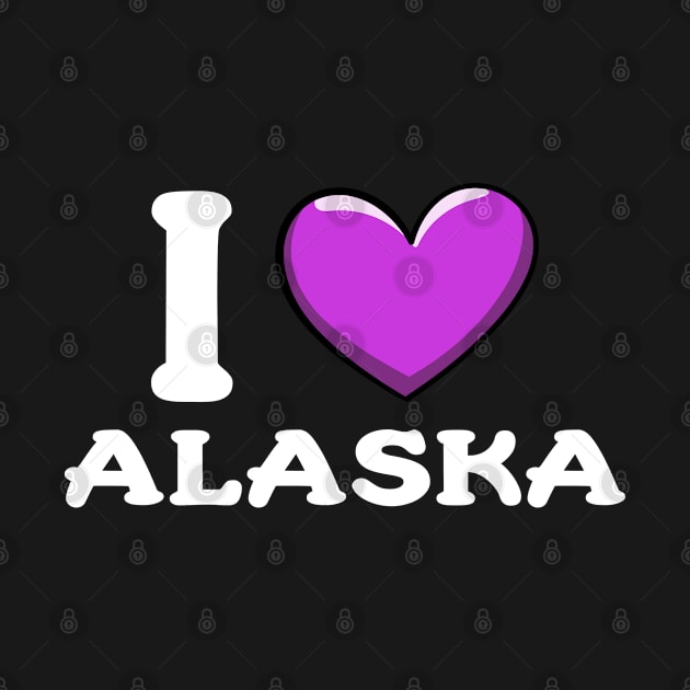 I Love Alaska State by BrightGift