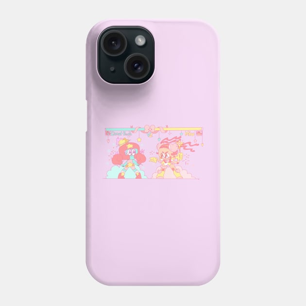 Comet Punch VS Miu! Phone Case by Ebony Sanders