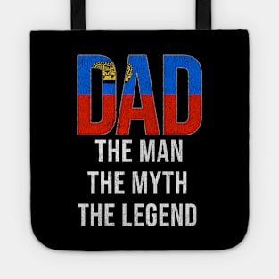 Liechtensteiner Dad The Man The Myth The Legend - Gift for Liechtensteiner Dad With Roots From Liechtensteiner Tote