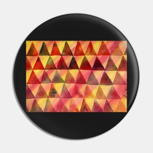 Background with colored triangles. Pin