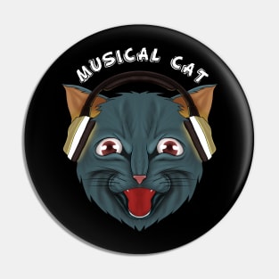 Cat music Pin