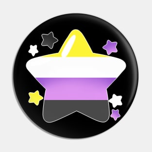 LGBTQ+ Pride Flag Stars - Nonbinary Pin