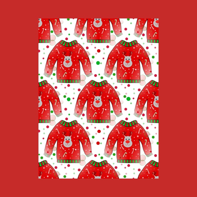 Ugly Christmas Sweater Pattern by SartorisArt1