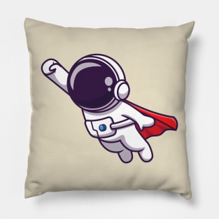 Cute Astronaut Super Flying Cartoon Pillow