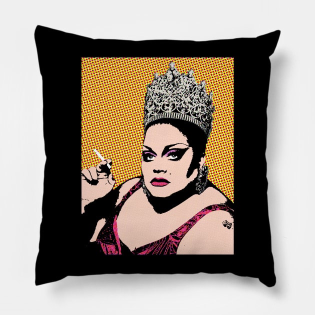 Ginger Minj Drag Queen pop art Pillow by soundofpopart