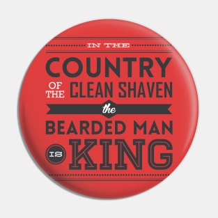 In the country of the clean shaven, the bearded man is king! Pin