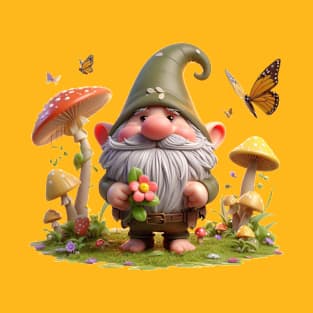 Forest gnome in nature fairy tale T-Shirt